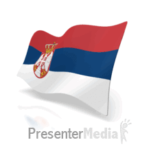 Animated Serbia Flag PowerPoint animation