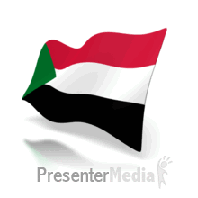 Animated Sudan Flag PowerPoint animation
