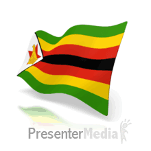 Animated Zimbabwe Flag PowerPoint animation