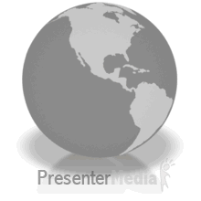 Earth Spin Australia Highlighted PowerPoint animation