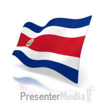 Costa Rica Animated Flag PowerPoint animation