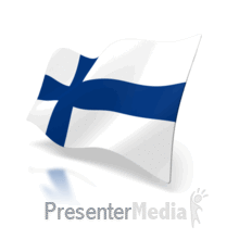 Animated Flag of Finland PowerPoint animation
