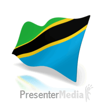 Animated Tanzania Flag PowerPoint animation
