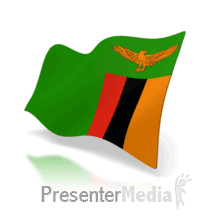 Animated Flag of Zambia PowerPoint animation