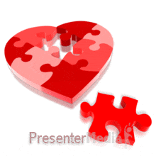 Valentine Hearts - A PowerPoint Template from PresenterMedia.com