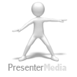 Stick Figure Doing Toe Touch Exercise - PowerPoint Animation