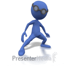 An animation of an  Figure Giving Animated Thumbs Up - PowerPoint Animation