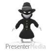 Paranoid Spy Stick Figure Criminal PowerPoint animation