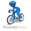 Bicycle Racer Peddling - PowerPoint Animation