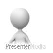 ID# 7028 - Stick Figure Press On Screen - PowerPoint Animation