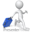 Stick Figure Running With Luggage - PowerPoint Animation