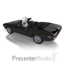 Stick Figure Driving While Texting PowerPoint animation