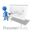 ID# 8005 - Figure Pointing Out Chart Data - PowerPoint Animation