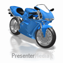 Motorcycle Swerving PowerPoint animation