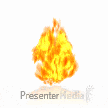 Powerpoint Template With Flames