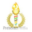 Ceremonial Flaming Torch - PowerPoint Animation