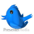 Social Media Bird Flying - PowerPoint Animation