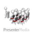 ID# 9408 - Stick Figure Podium Speech Group  - PowerPoint Animation