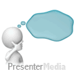 Stick Figure With Thought Bubble Powerpoint animation