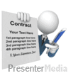 Contract Pressure Sign Text - PowerPoint Animation