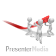 Stick Figures Lift Arrow - PowerPoint Animation