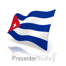 Cuba Flag Perspective Anim PowerPoint animation