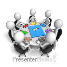Group Missing Puzzle Piece - Non Looping PowerPoint animation