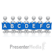 Team Puzzle Seven Piece Text PowerPoint animation