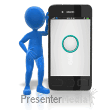 Custom Smart Phone Swipe Screen PowerPoint animation