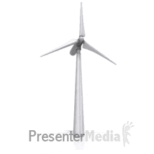 group of wind turbines spinning