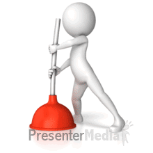 Figure Plunging Anim PowerPoint animation