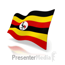 Uganda Flag PowerPoint animation