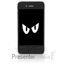 Black Smartphone Spy Watching PowerPoint animation