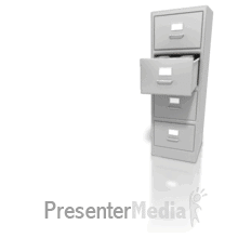 Custom File Cabinet Pull File PowerPoint animation