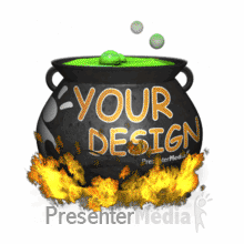 Custom Bubbling Cauldron PowerPoint animation