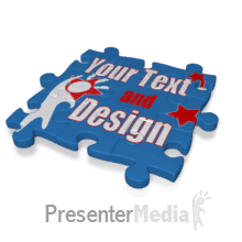 Showing Custom Piece Of The Puzzle PowerPoint animation