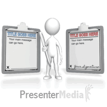 Figure Presenting Custom Clipboards PowerPoint animation