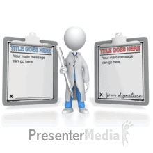 Doctor Presenting Custom Clipboards PowerPoint animation
