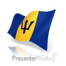 Barbados Animated Flag PowerPoint animation