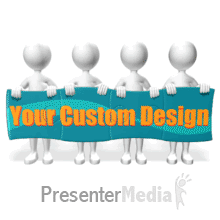 Stick Figures Puzzle Custom PowerPoint animation