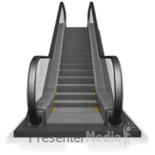 Escalator Moving Down PowerPoint animation