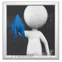 Figure Cleaning Window PowerPoint animation
