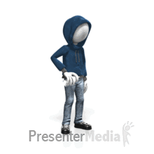 Figure Spray Graffiti PowerPoint animation