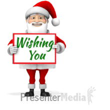 Santa Revealing Signs Custom PowerPoint animation