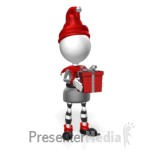 Elf Shake Present PowerPoint animation