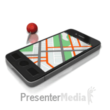 Gps Phone Directions (NON-LOOPING) PowerPoint animation