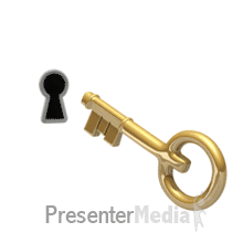 Turning Key Insert (Non-Looping) PowerPoint animation