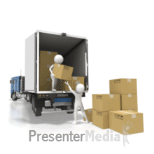 Semi Figures Loading Boxes PowerPoint animation