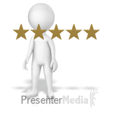 Push 2 Of 5 Stars (Looping) PowerPoint animation