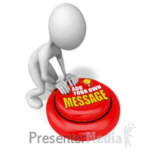 Stick Figure Help Button Text PowerPoint animation